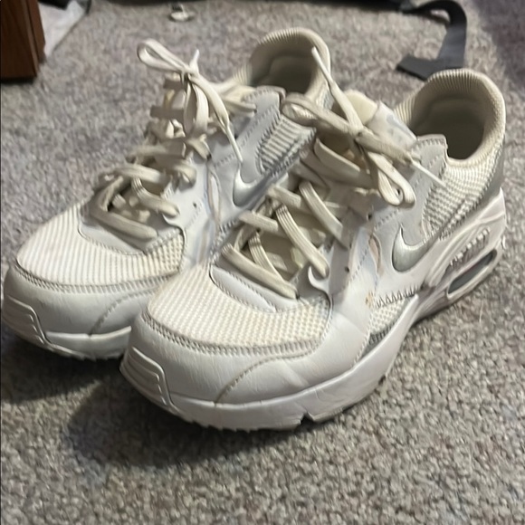 Nike Cream and White Air Max Sneakers - Picture 1 of 1